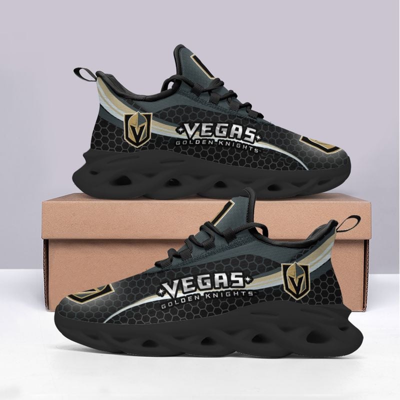 Vegas Golden Knights Honeycomb Pattern Max Soul Shoes NEW019366
