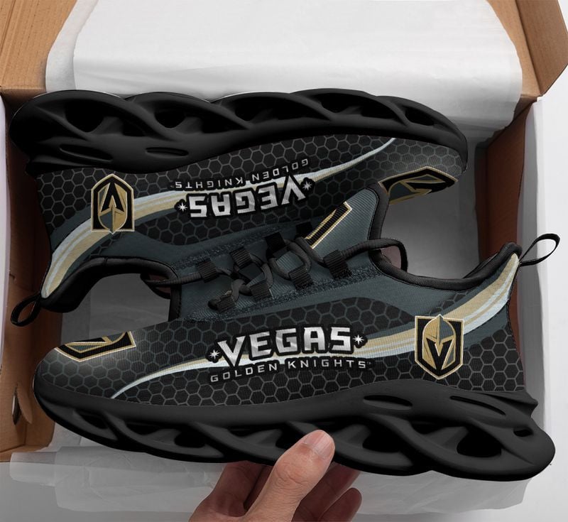 Vegas Golden Knights Honeycomb Pattern Max Soul Shoes NEW019366