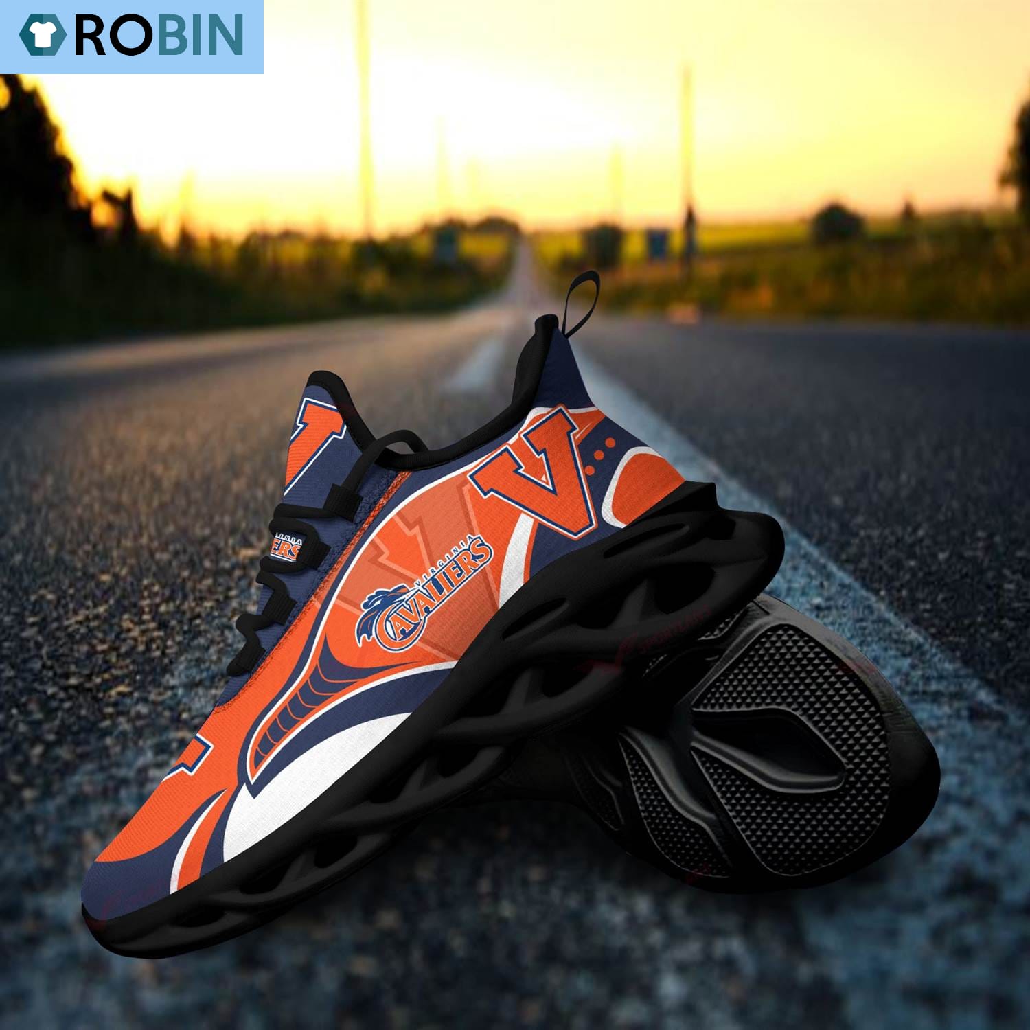 Virginia Cavaliers Chunky Sneakers, Shoes Gift For Fans