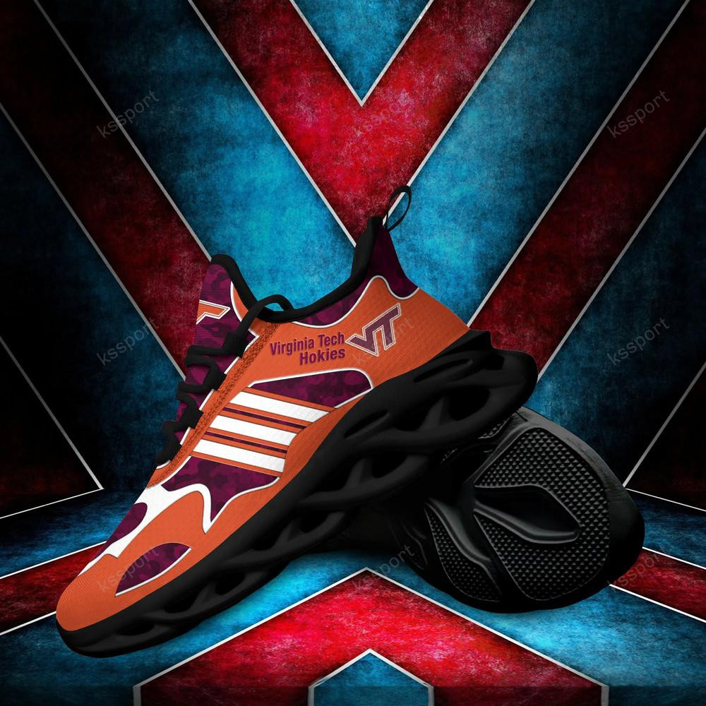 Virginia Tech Hokies Max Soul Clunky, Camo Running Sneakers For Fan Ever