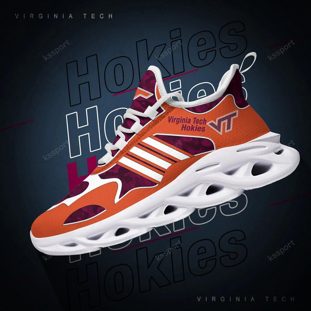 Virginia Tech Hokies Max Soul Clunky, Camo Running Sneakers For Fan Ever