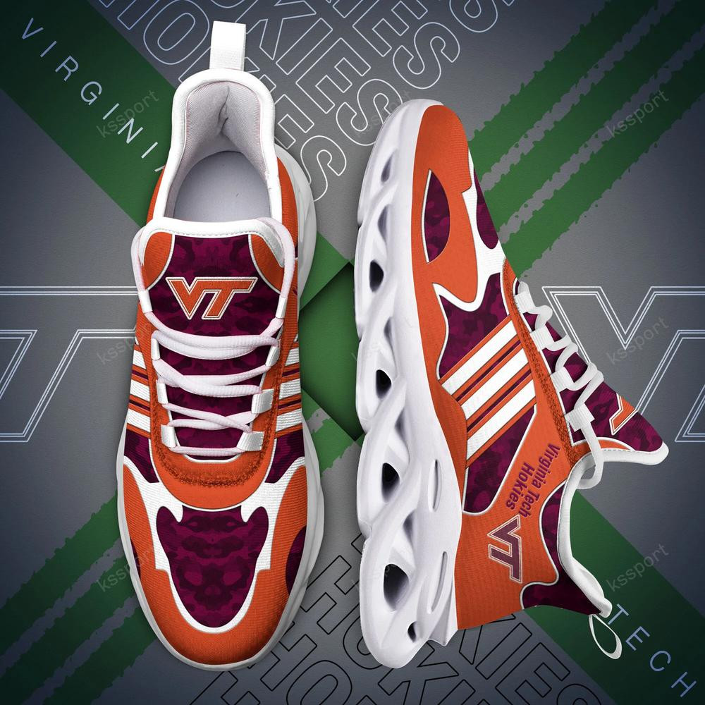 Virginia Tech Hokies Max Soul Clunky, Camo Running Sneakers For Fan Ever