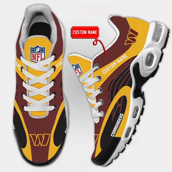 Washington Commanders Logo Custom Name Shoes Air Cushion Sneakers
