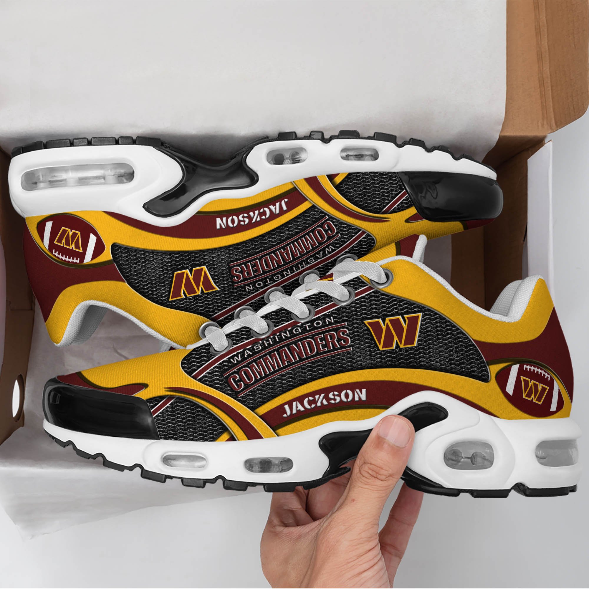 Washington Commanders Team TN Shoes 2026 Version Custom Name 889