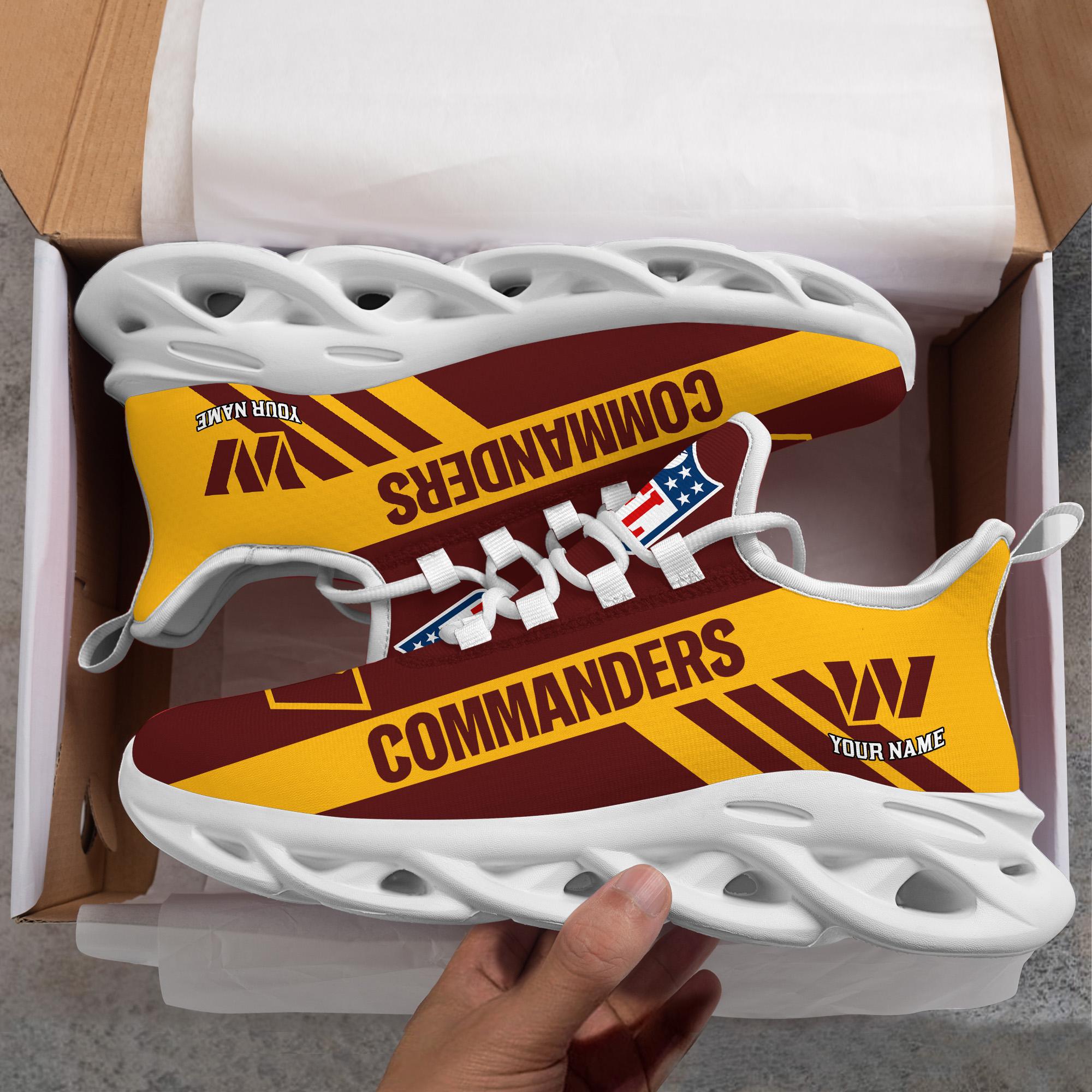 Washington Football Custom Name Max Soul Shoes