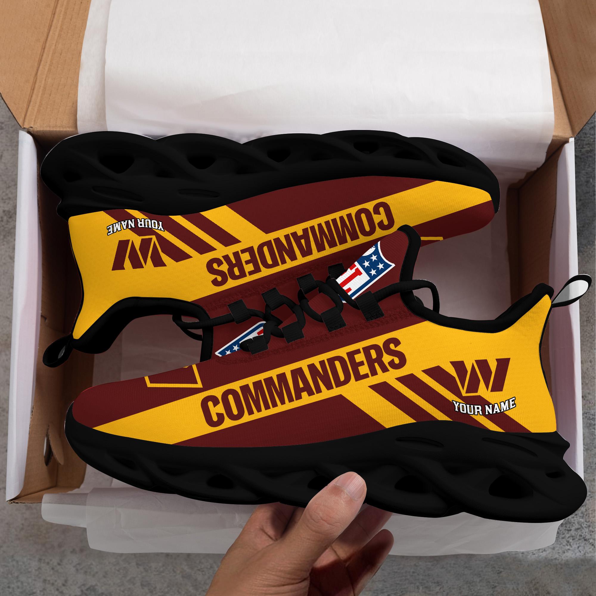 Washington Football Custom Name Max Soul Shoes