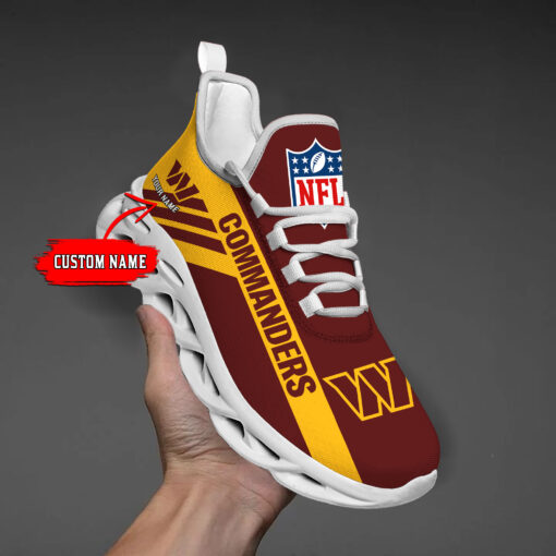 Washington Football Custom Name Max Soul Shoes