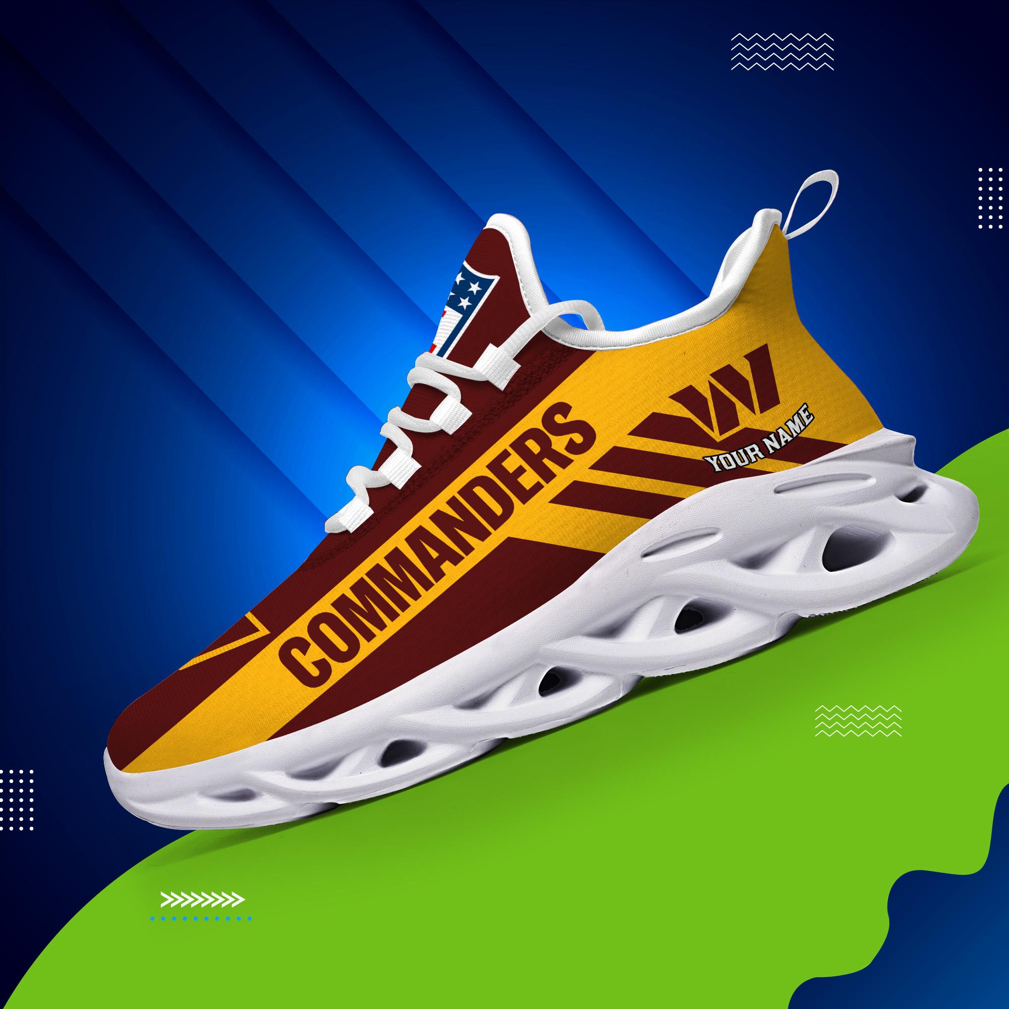 Washington Football Custom Name Max Soul Shoes