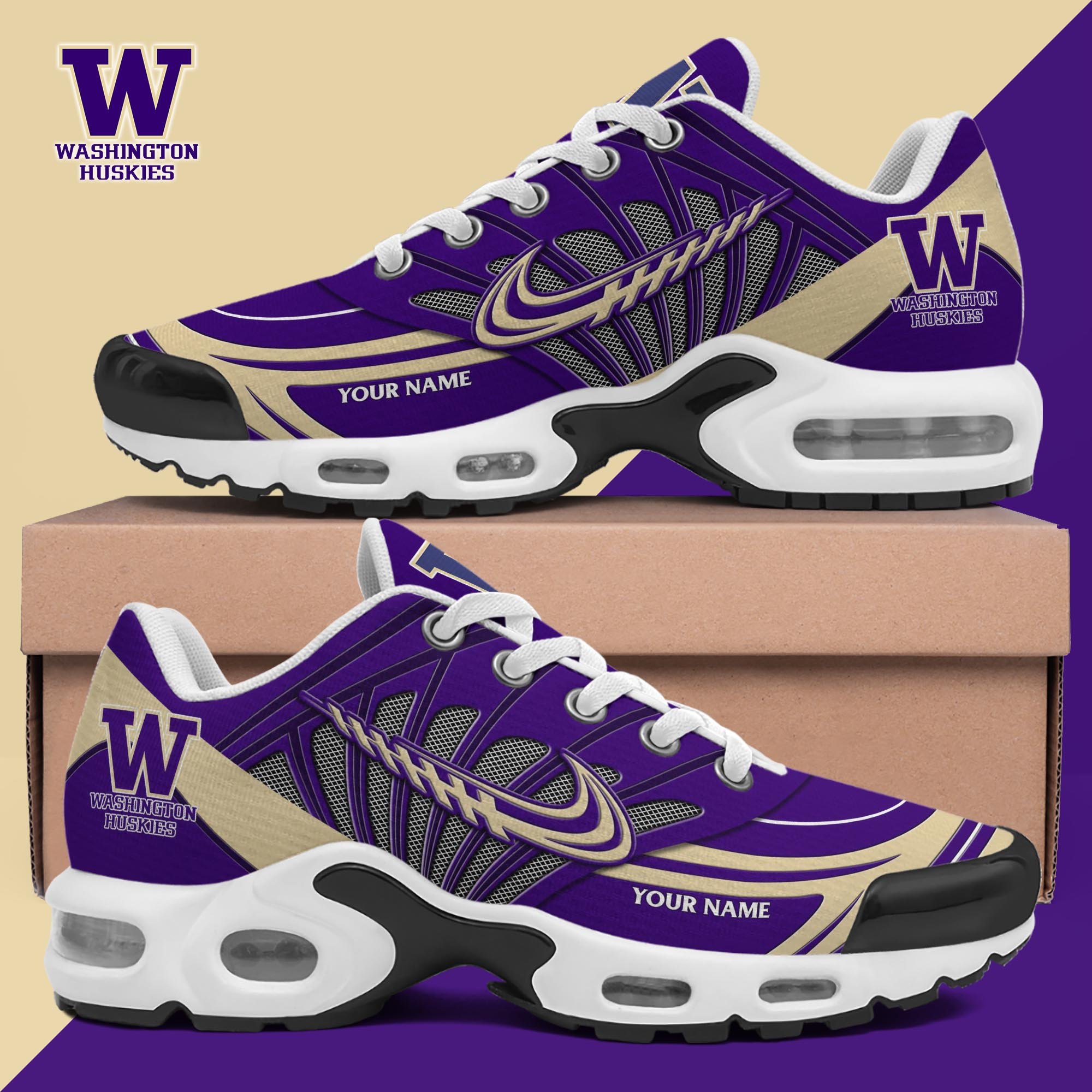 Washington Huskies TN Shoes 2026 Version Custom Name 135