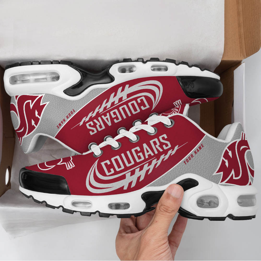 Washington State Cougars Custom Name TN Shoes DS001