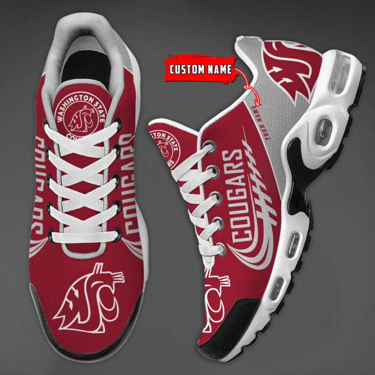 Washington State Cougars Custom Name TN Shoes DS001