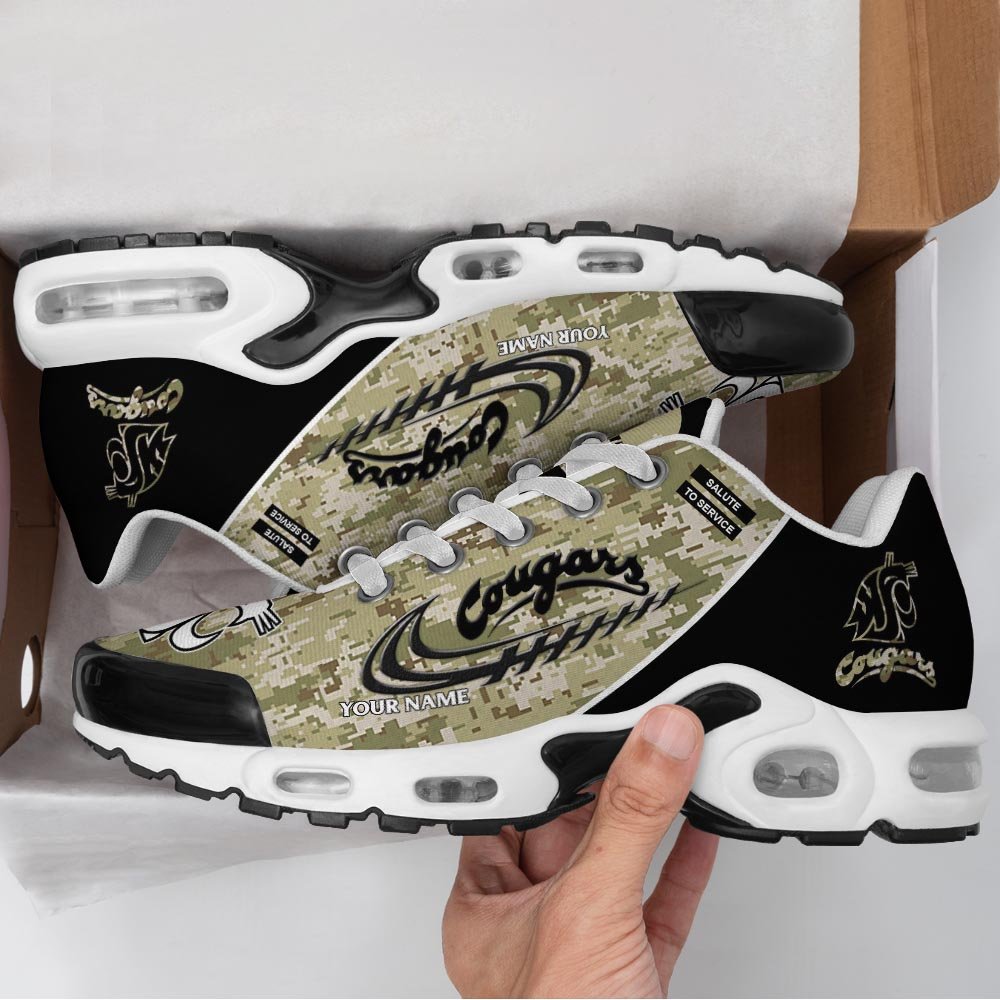 Washington State Cougars TN Shoes 2026 Version Custom Name, Camouflage Shoes, Gifts For Football Lovers