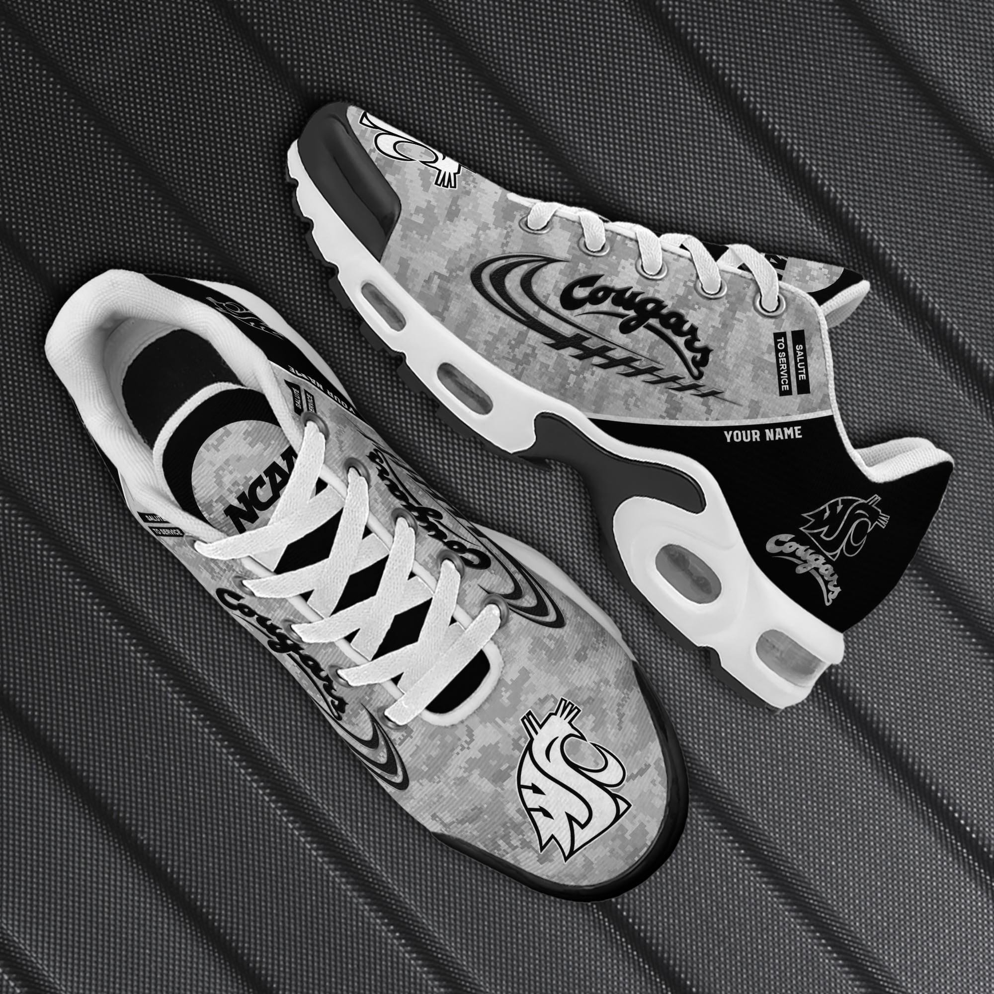 Washington State Cougars TN Shoes 2026 Version Custom Name, Camouflage Shoes PH585