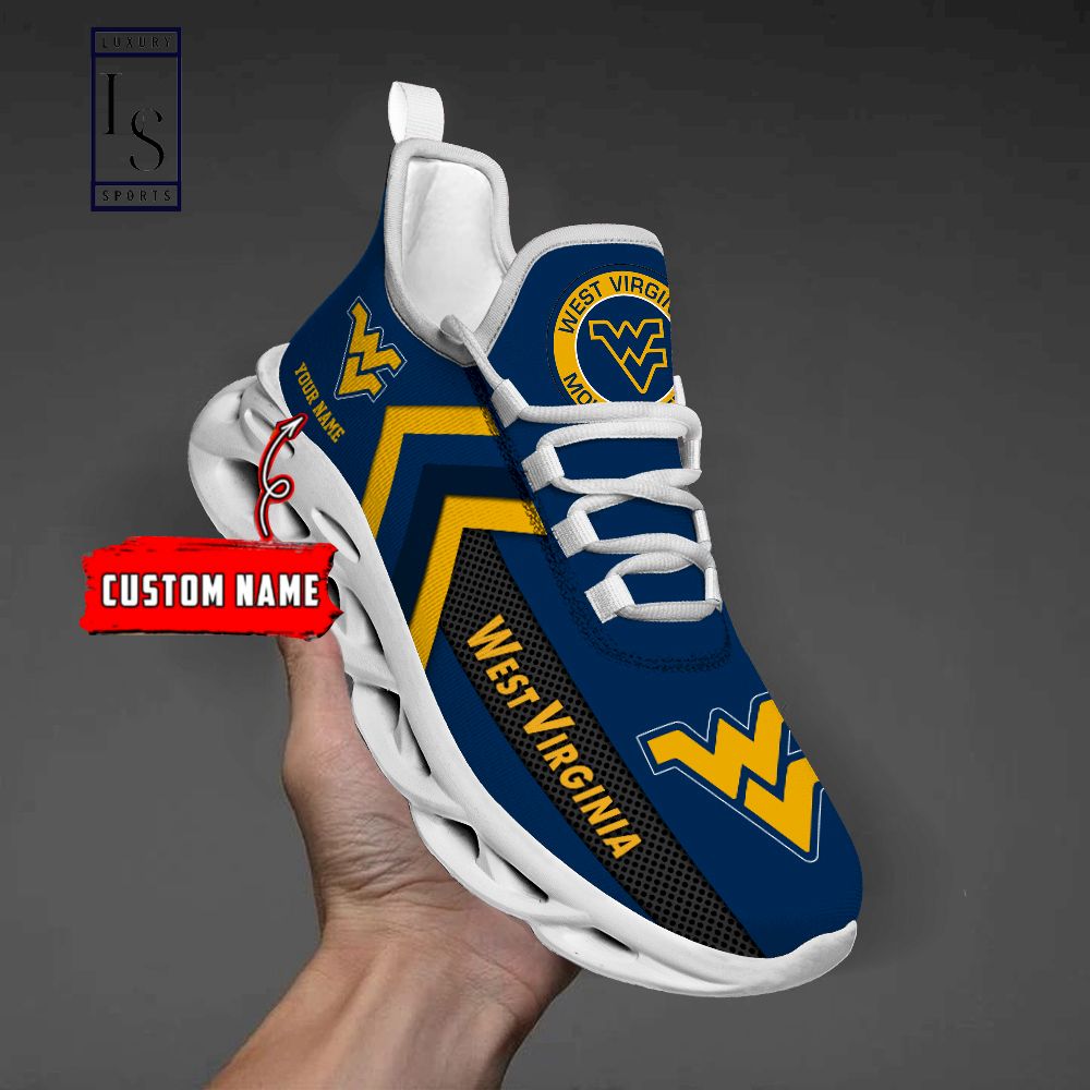 West Virginia Mountaineers Personalized Max Soul Shoes