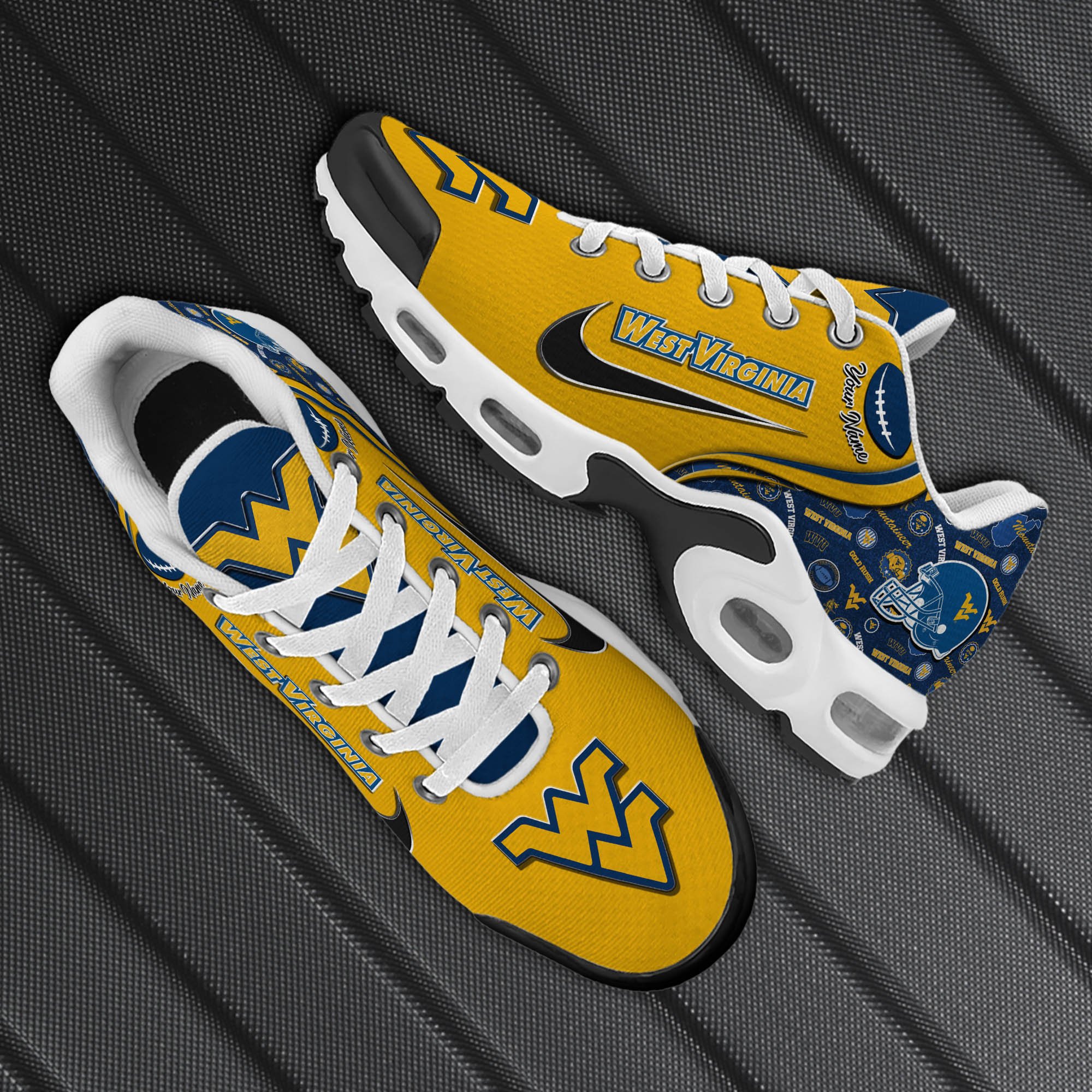 West Virginia Mountaineers TN Shoes 2026 Version Custom Your Name 499