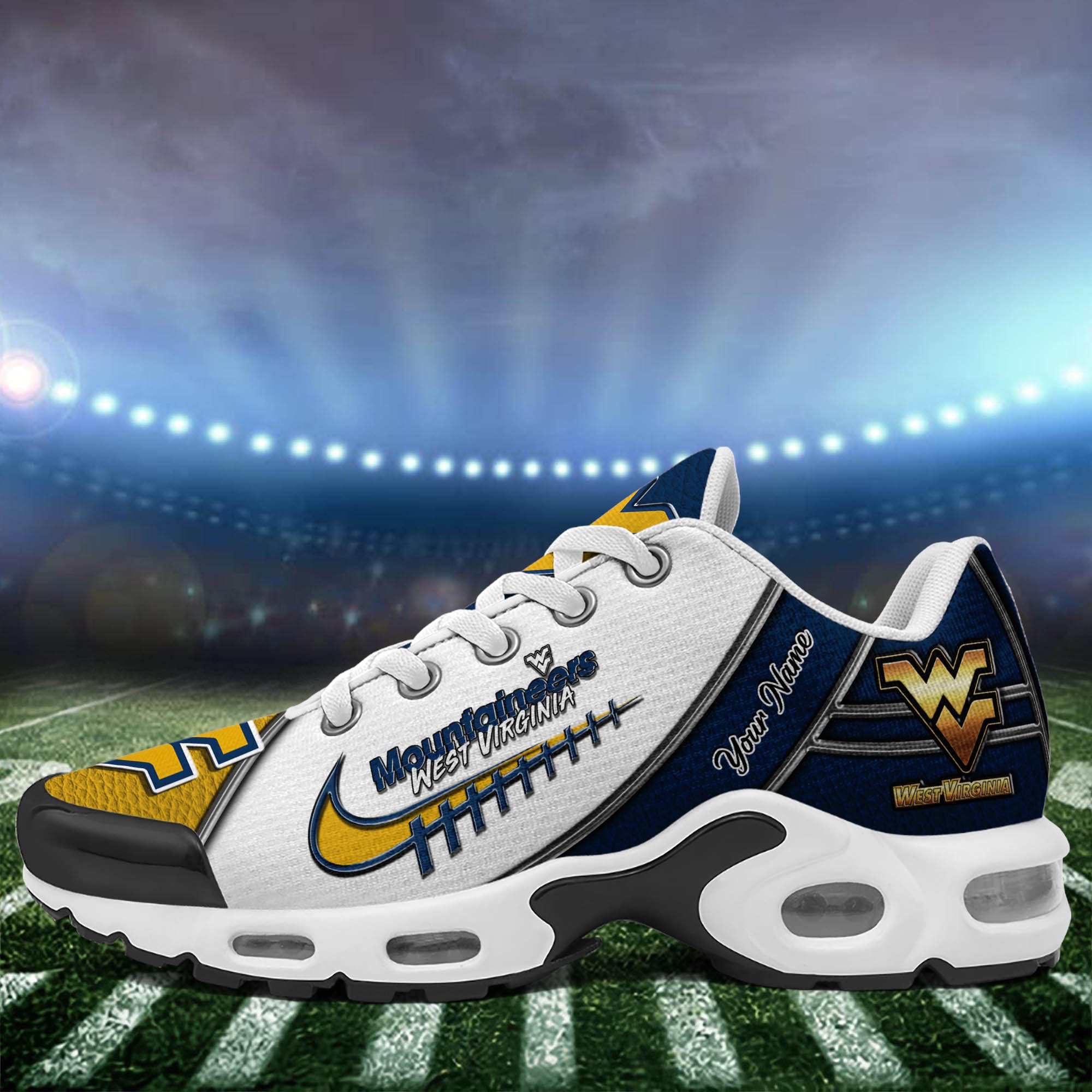 West Virginia Mountaineers TN Shoes 2026 Version Custom Your Name, Football Team Shoes, Football Shoes For Fans, Sport Gifts, Gifts For Lovers ETHY