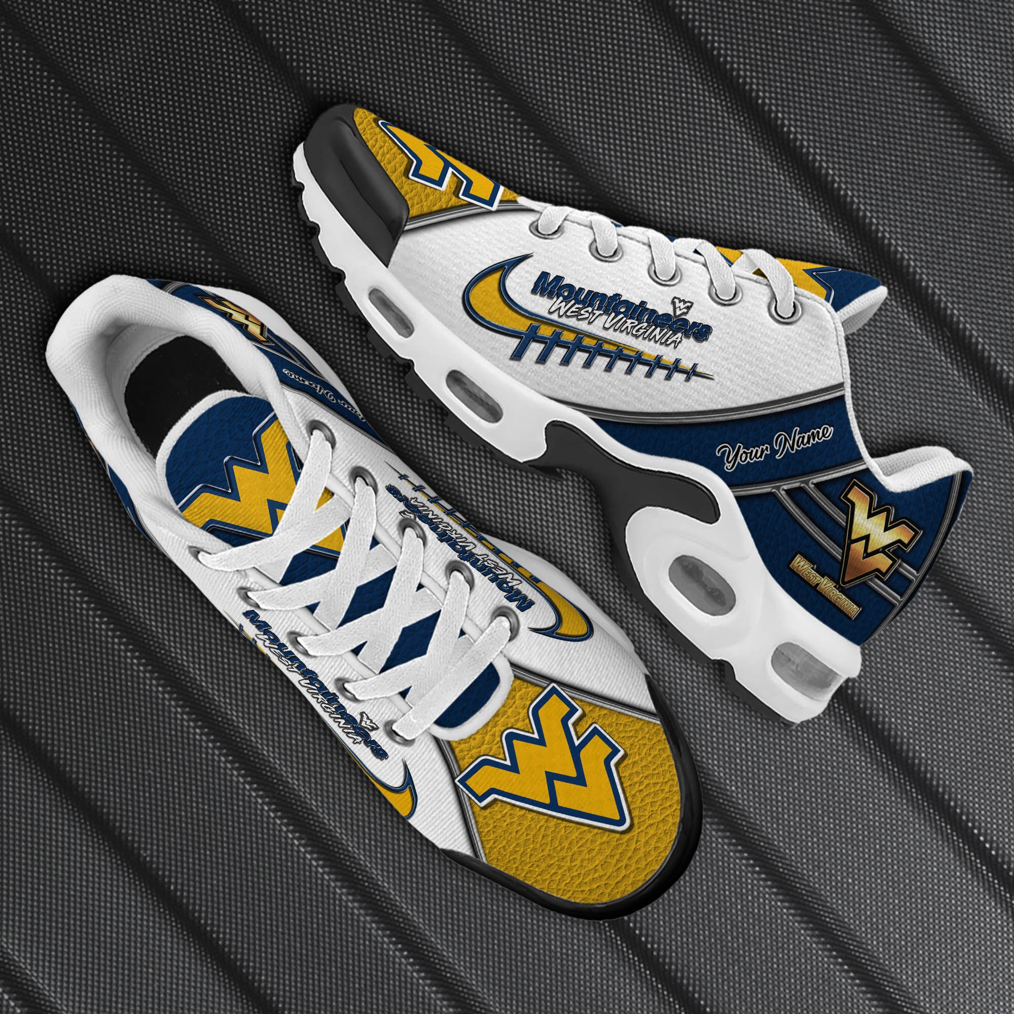 West Virginia Mountaineers TN Shoes 2026 Version Custom Your Name, Football Team Shoes, Football Shoes For Fans, Sport Gifts, Gifts For Lovers ETHY