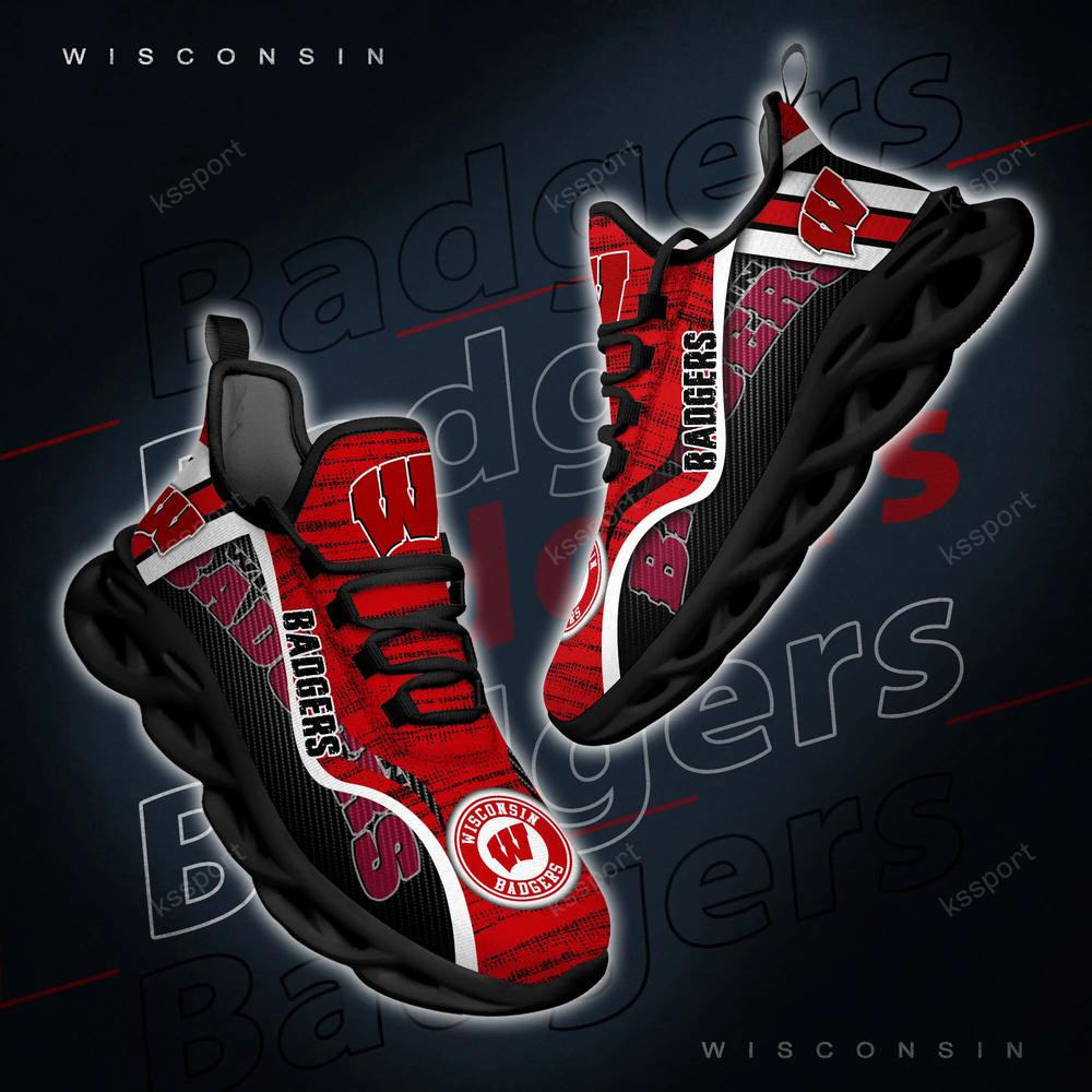 Wisconsin Badgers Personalized Max Soul Shoes 2022