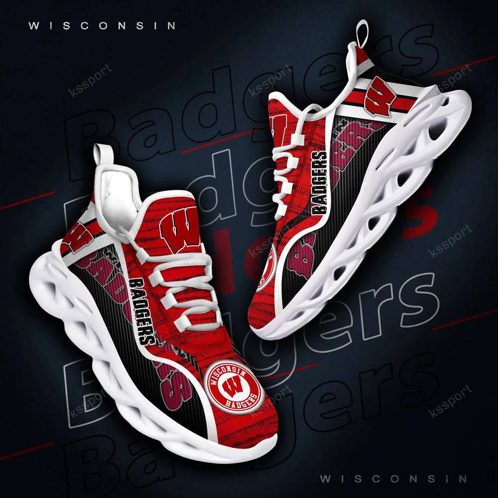 Wisconsin Badgers Personalized Max Soul Shoes 2022