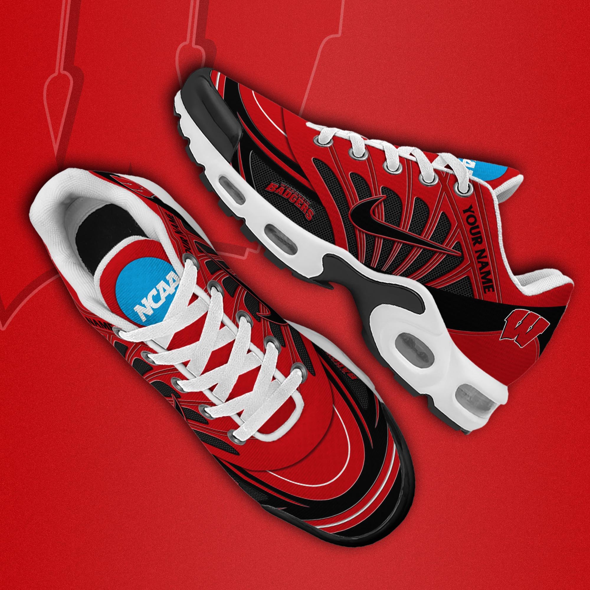 Wisconsin Badgers TN Shoes 2026 Version Custom Name