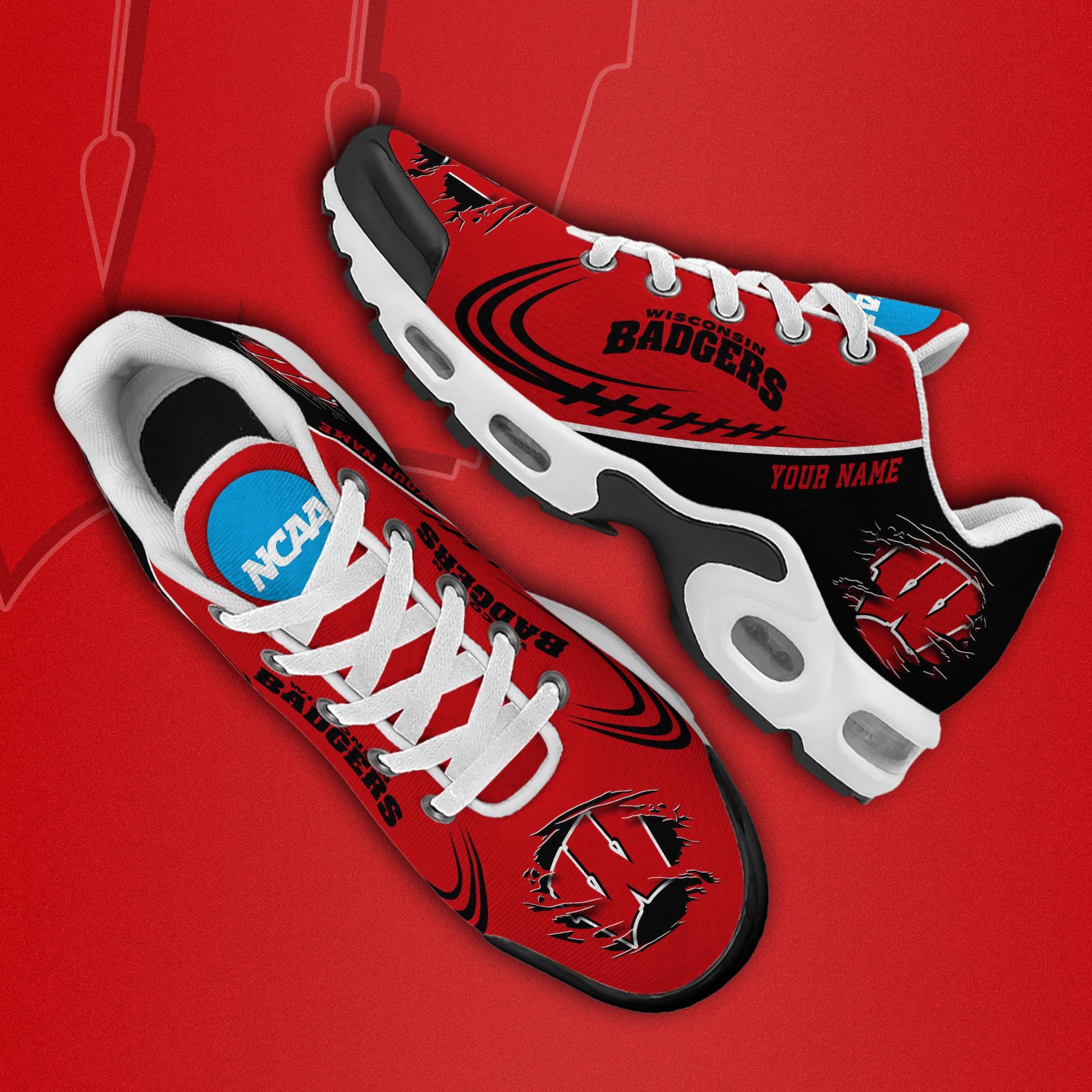 Wisconsin Badgers TN Shoes 2026 Version Custom Name