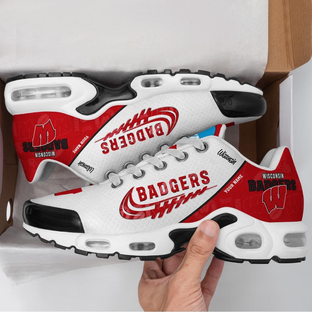 Wisconsin Badgers TN Shoes Custom Your Name 2026 Version 203