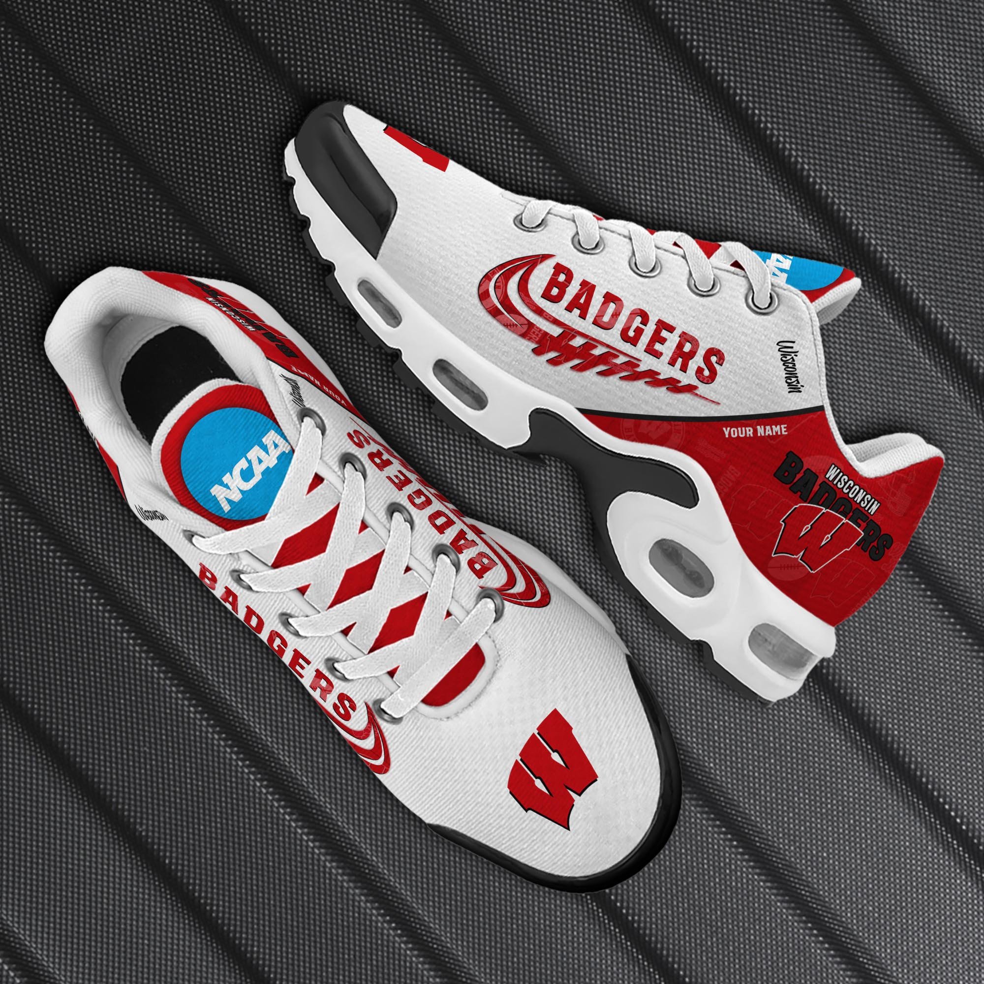Wisconsin Badgers TN Shoes Custom Your Name 2026 Version 203