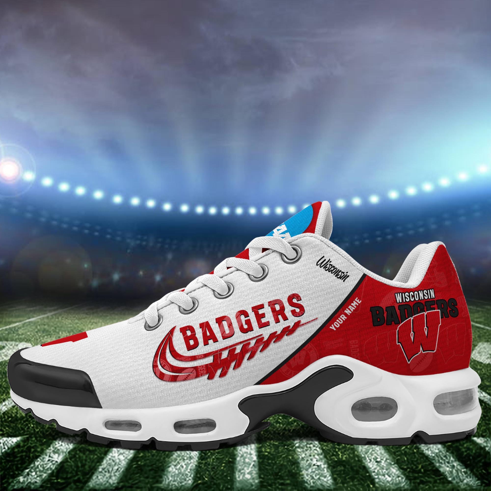 Wisconsin Badgers TN Shoes Custom Your Name 2026 Version 203